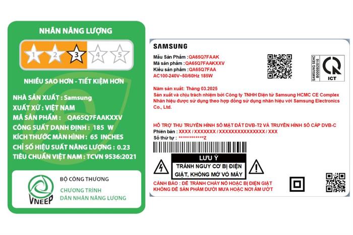 Smart Tivi QLED Samsung AI 4K 65 Inch QA65Q7FA